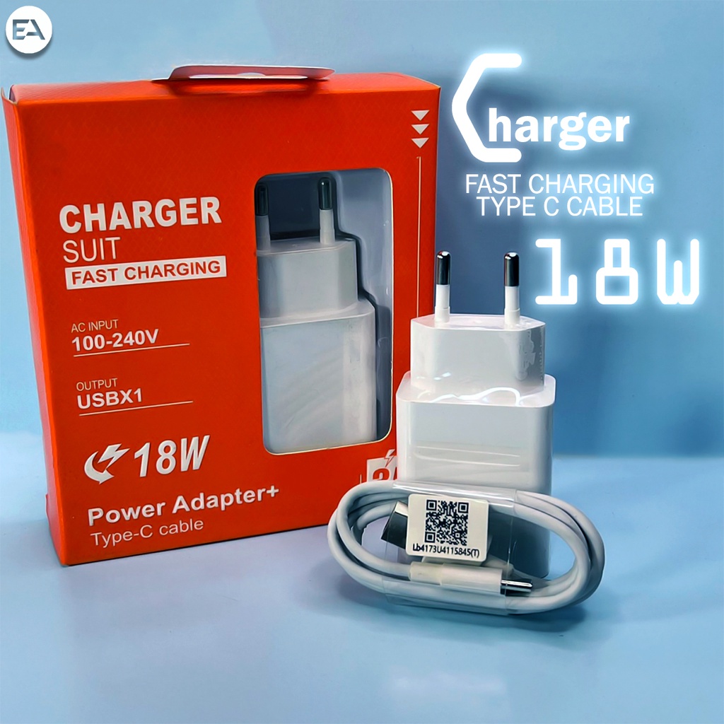 Charger Xmi 3A 9V 18W Type C/Micro USB Quick Charger 3.0 Fast Charging ORIGINAL 100% MI NOTE 10