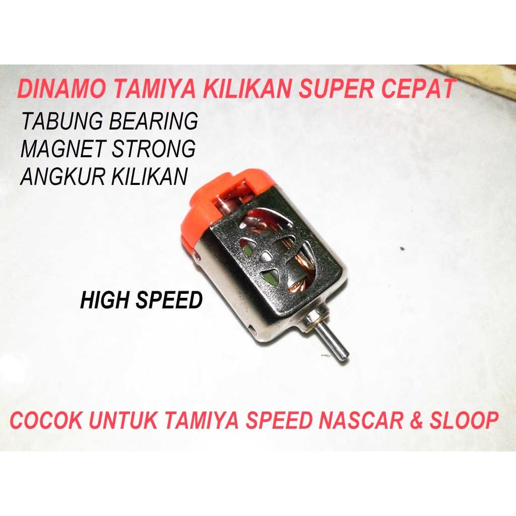 DINAMO super cepat KILIKAN TAMIYA MINI 4 WD SUPER CEPAT, TABUNG BEARING dan MAGNET STRONG(SELAMA