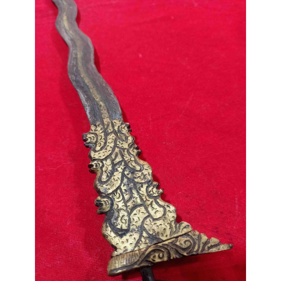 Pusaka Nog0 Tumpuk Keris Luk 7 Pamor Wengkon Tangguh Kamardikan Halus