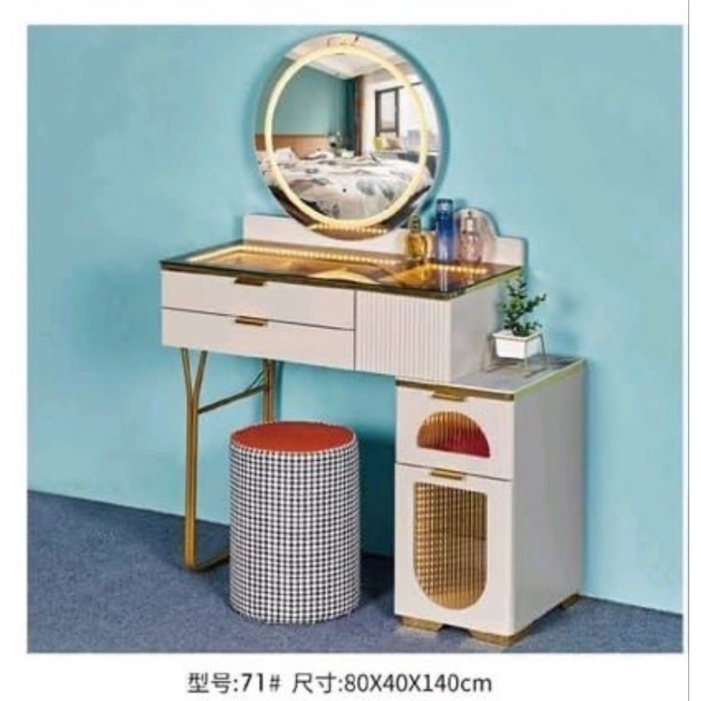 IMPORT Meja Rias Vanity Dressing Table Cantik A71 (Palembang)