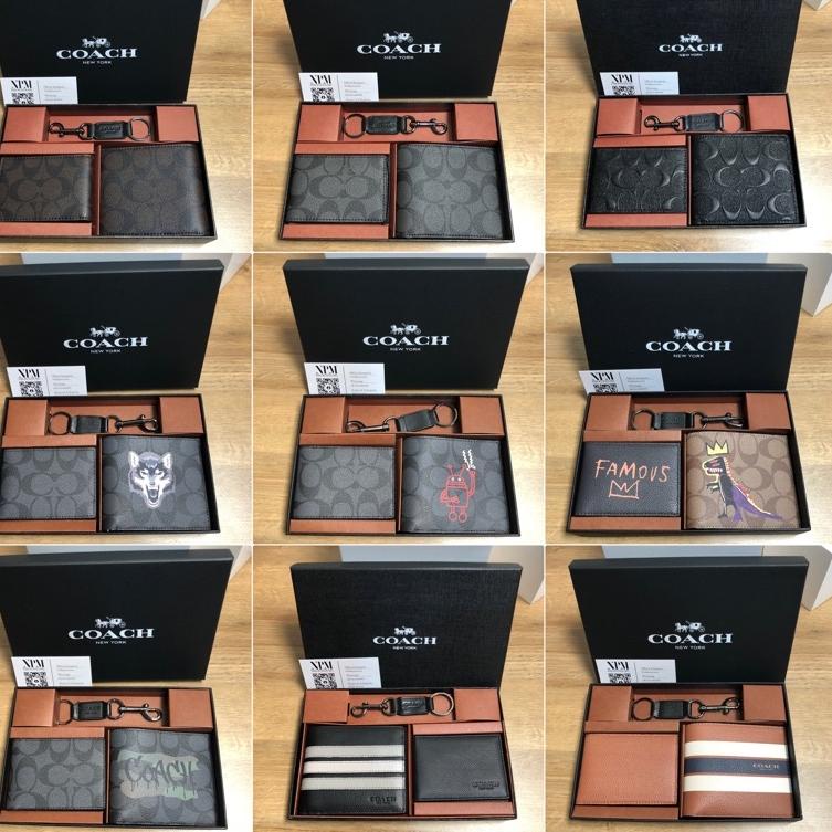 HARGA TERMURAAH (PROMO 12.12) Dompet Coach Wallet Men CardHolder Keychain