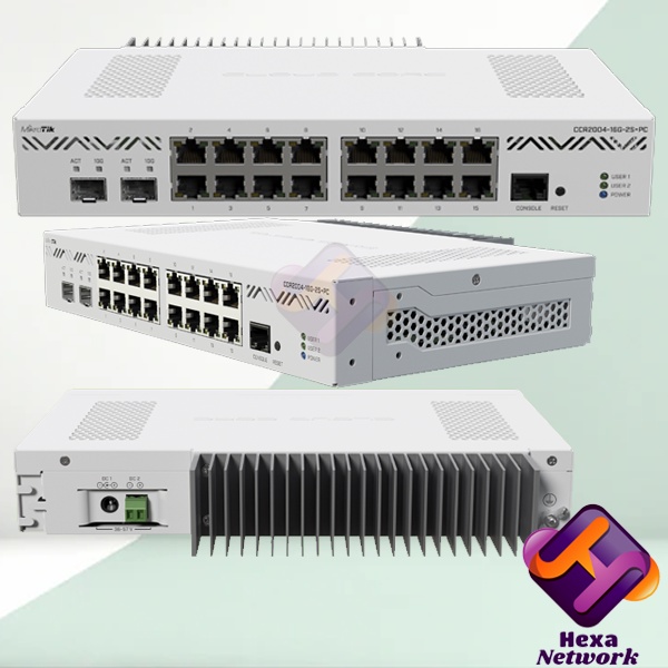 MikroTik CCR2004-16G-2S+PC|Cloud Core Router CCR2004-16G-2S+PC