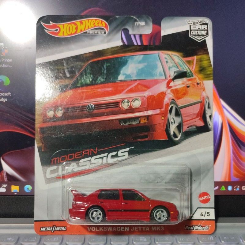 Hotwheels Volkswagen Jetta MK3 Modern Classics 4/5 Car Culture