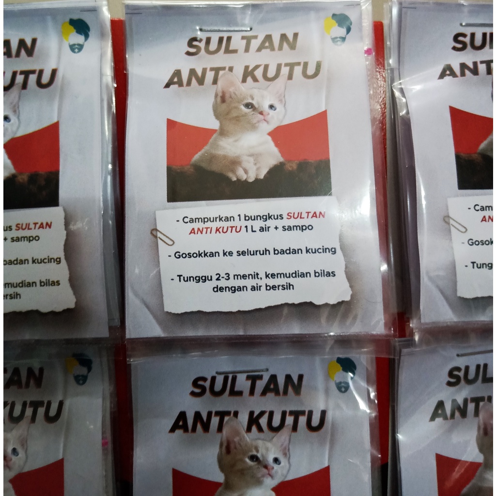 Obat Anti Kutu Kucing Sultan Mandi Kutu Kucing