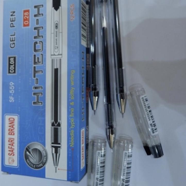 

Pasti Laris 12 pcs SAFARI VANCO V-ONE PULPEN / GEL PEN HI-TECH-H HITECH HITEC HITAM RR4^