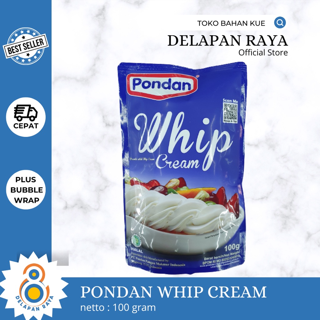 

PONDAN WHIP CREAM 100GR - 8Raya