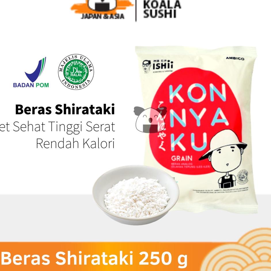 

➱ BERAS SHIRATAKI Low Carbo 250 g │ Diet Keto Rice Export Quality ❋