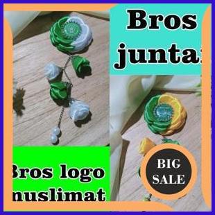 perkakas Bros juntai Bros logo Fatayat /muslimat NU Model bunga Gardenia Juntai 1F3B23