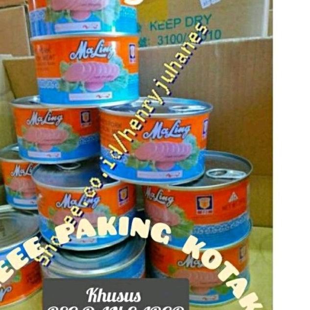 

❀ 397 MALING TTS CANNED HAM PORK LUNCHEON MEAT / maling babi / daging babi kaleng ukuran kaleng besar ♨