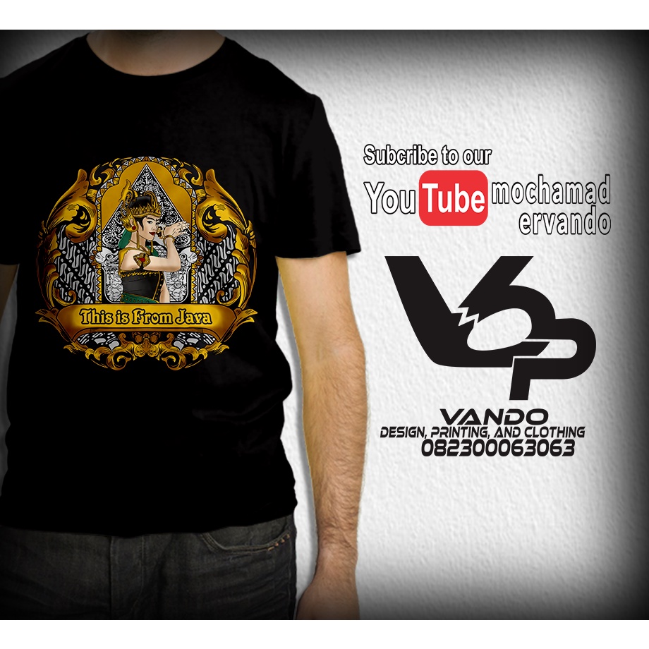 KAOS WAYANG THIS IS FROM JAVA PutihI / KAOS PRIA DISTRO / KAOS JAWA / KAOS MURAH