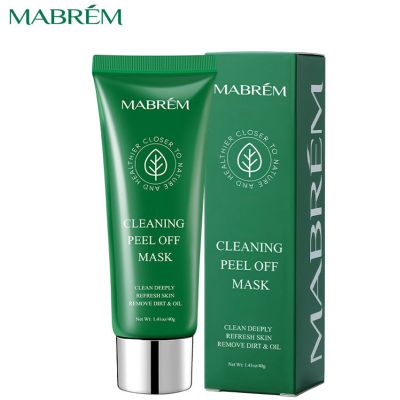 Mabrem Cleansing Peel Off Mask Clean Deeply Refresh Skin Remove Dirt and Oil Mengecilkan pori-pori m