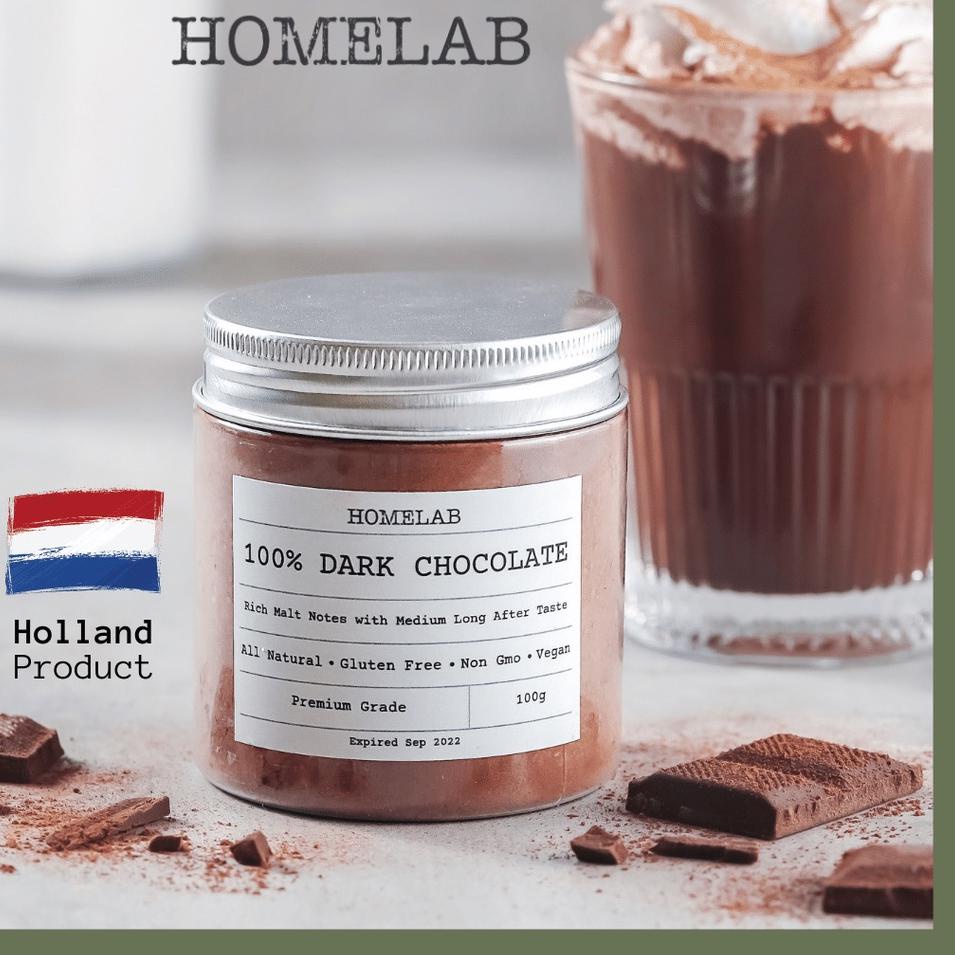 

HOT Homelab 100% Dark Chocolate Powder / Bubuk Coklat Asli Premium 100G