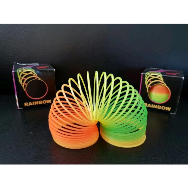 [MAINAN] Mainan Rainbow Spring || Mainan Per Warna warni || Mainan Spring Roll Jadul