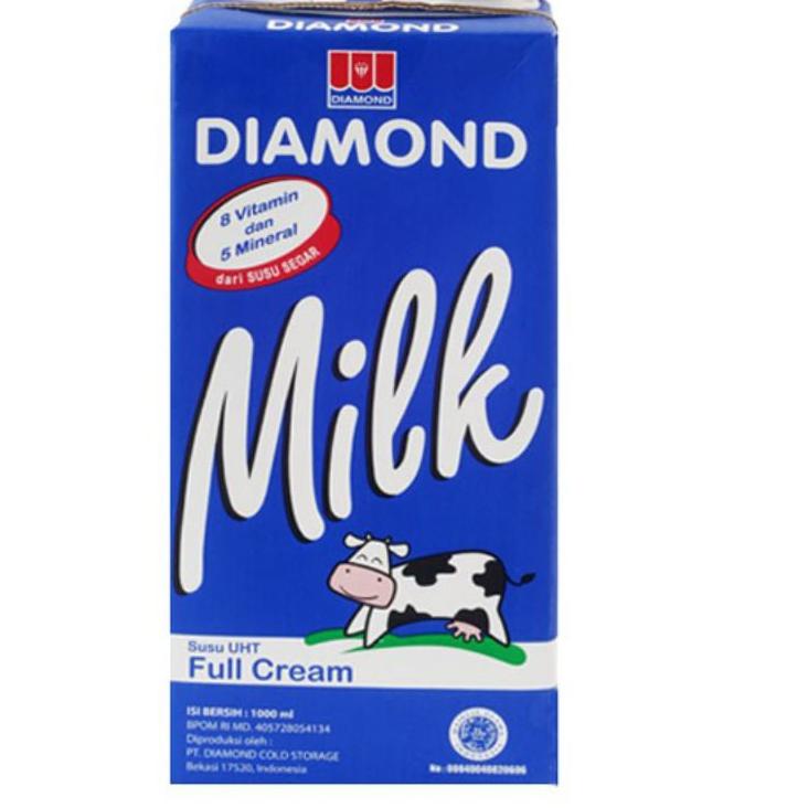 

Terlaku... Susu UHT diamond full cream 1lt