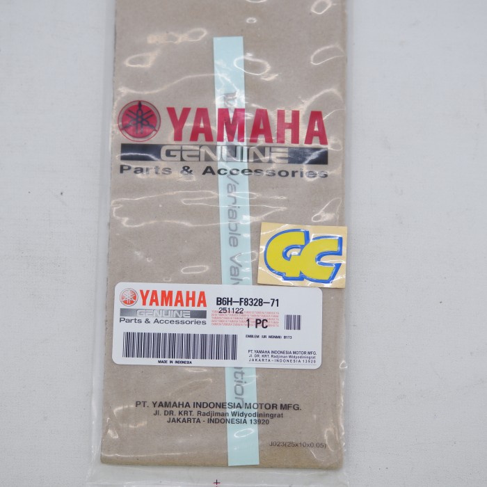 Sticker VVA Yamaha All New Nmax Hitam 2022 Original