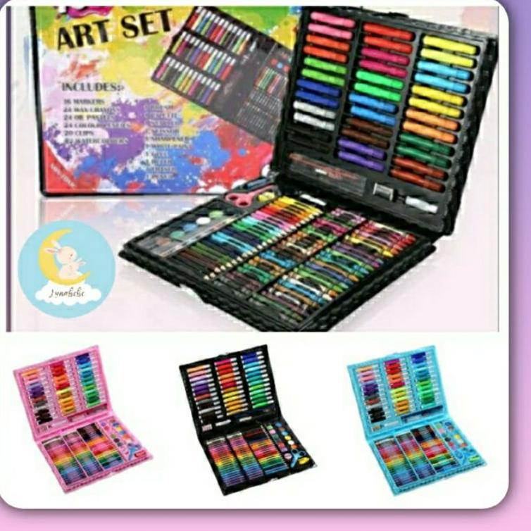 

U26 Krayon Anak Set Koper 150 in 1 Crayon Mewarnai dan Melukis Lengkap dengan Cat Air / Crayon Pensil Warna 150 Set / Crayon Menggambar Mewarnai Melukis BEST SELLER ㊌