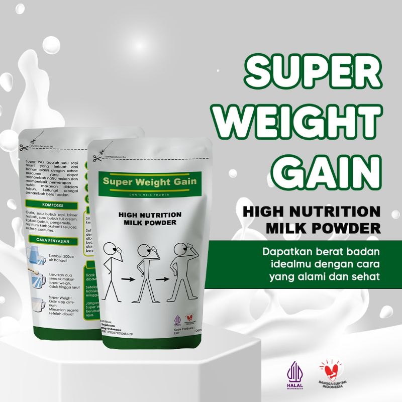

✅WEIGHT GAIN susu penambah berat badan susu penggemuk badan anak dewasa ampuh cepat super weight gain