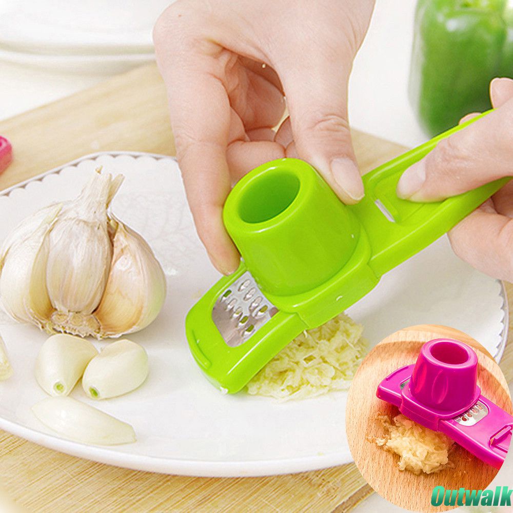 ღ Mini Jahe Bawang Putih Alat Penggiling Sayur Kacang Chopper Stainless Steel Menekan Pengupas Cutter Slicer Planer Alat Memasak Alat Dapur aksesoris