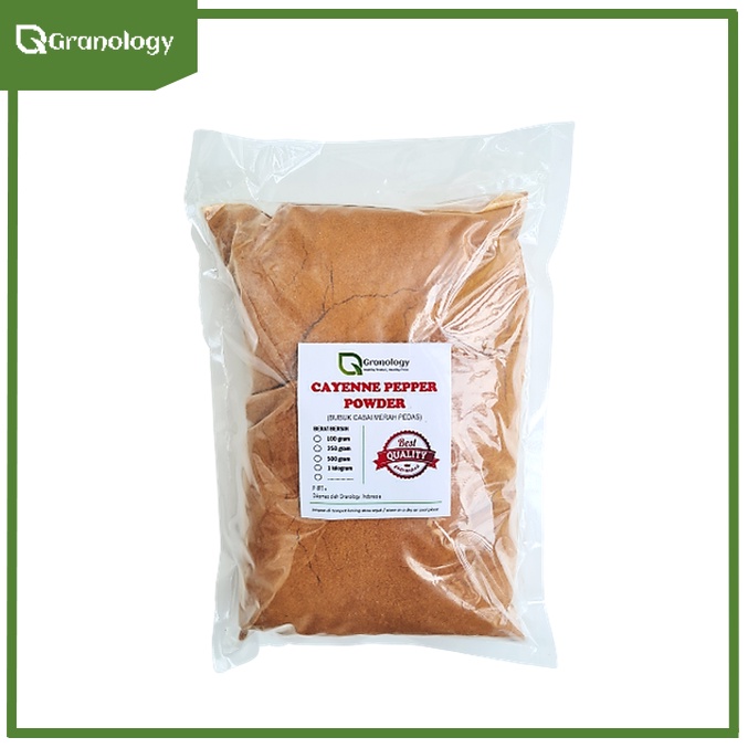 Cabe Rawit Pedas Bubuk / Cayenne Pepper Powder (1 kilogram) by Granology