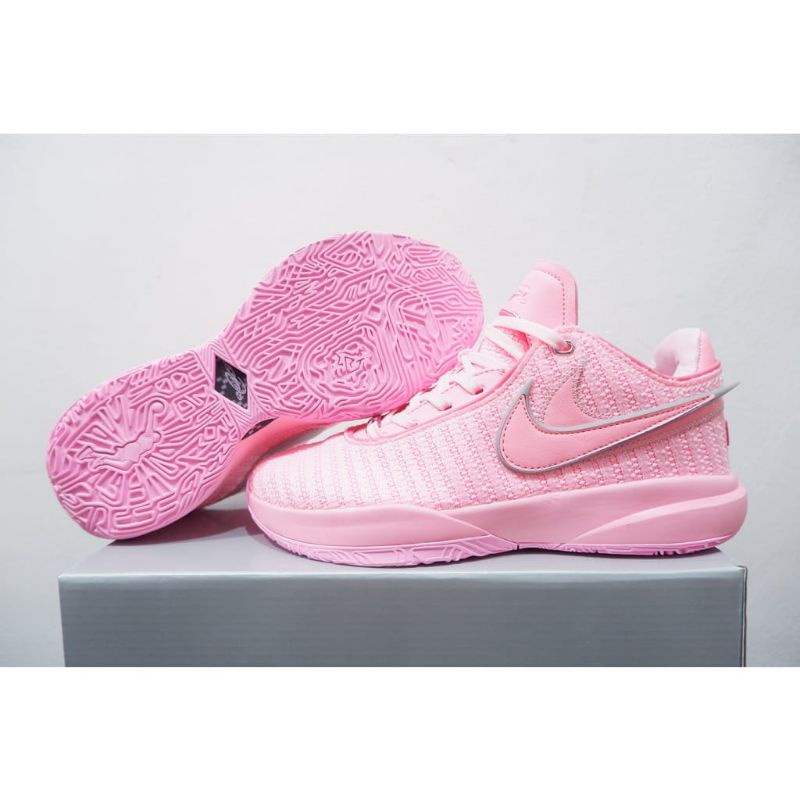 SEPATU BASKET NIKE LEBRON 20 LOW PINK DREW LEAGUE