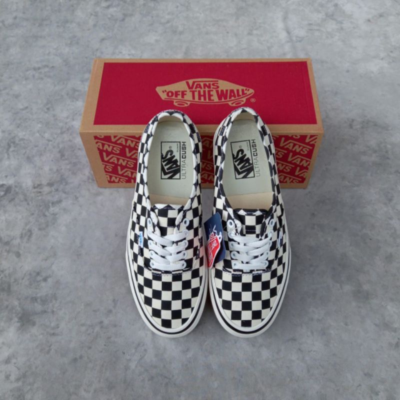 VANS AUTHENTIC 44 DX CHECKERBOARD BLACK WHITE “ANAHEIM FACTORY”