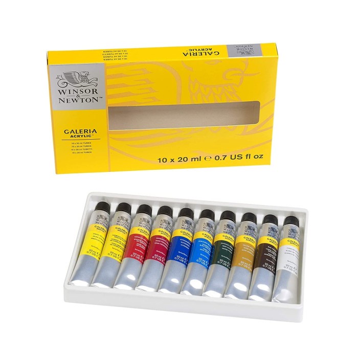 

Winsor & Newton Galeria Acrylic Paint 10 X 20Ml Tube Set