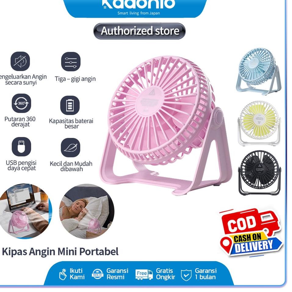 ℮ Kadonio Kipas Mini USB untuk kipas angin meja keeja kipas angin kecil pelajar asrama camping outdo