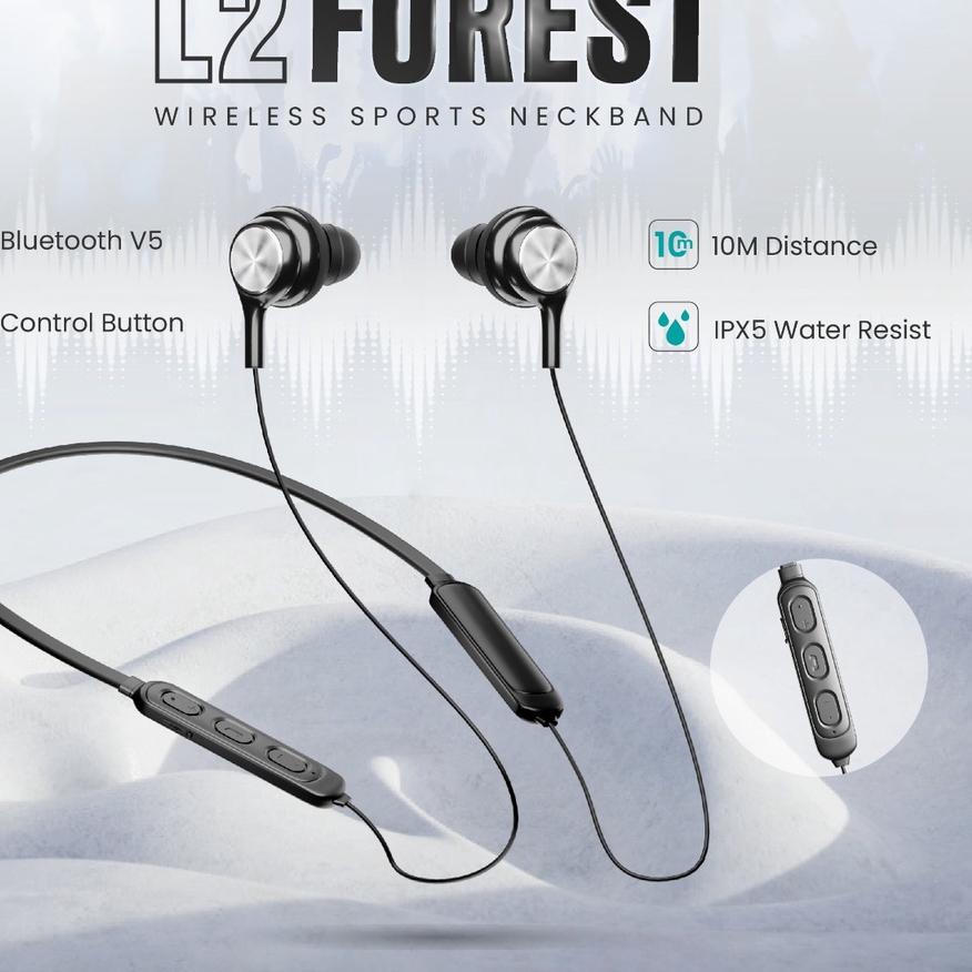 ✴ Luna Earphone Wireless Bluetooth Neckband Magnetic Earbuds for Music Outdoor Sports PD-L2 ➧