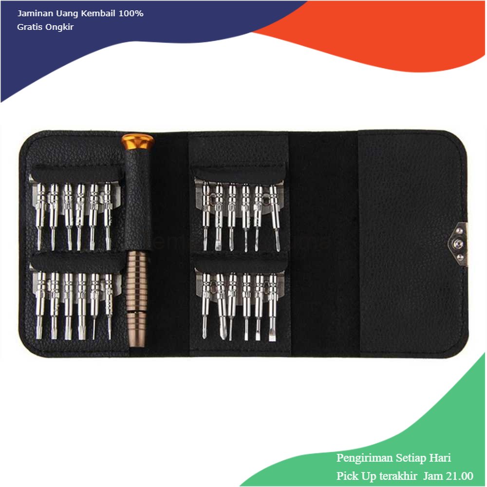 TD - HTA Taffware Obeng Reparasi Smartphone Torx Set 25 in 1 - JN00021