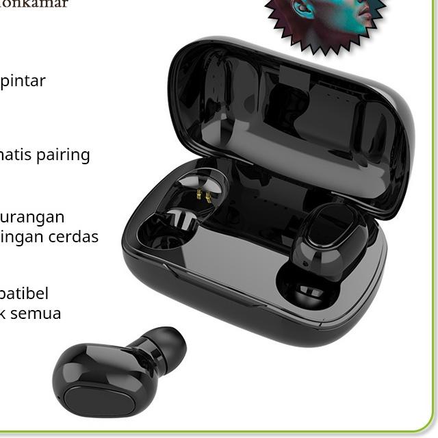 ♦ TWS-L21 Earphone Wireless Bluetooth untuk Android & iPhone Versi Bluetooth 5.0 ♤