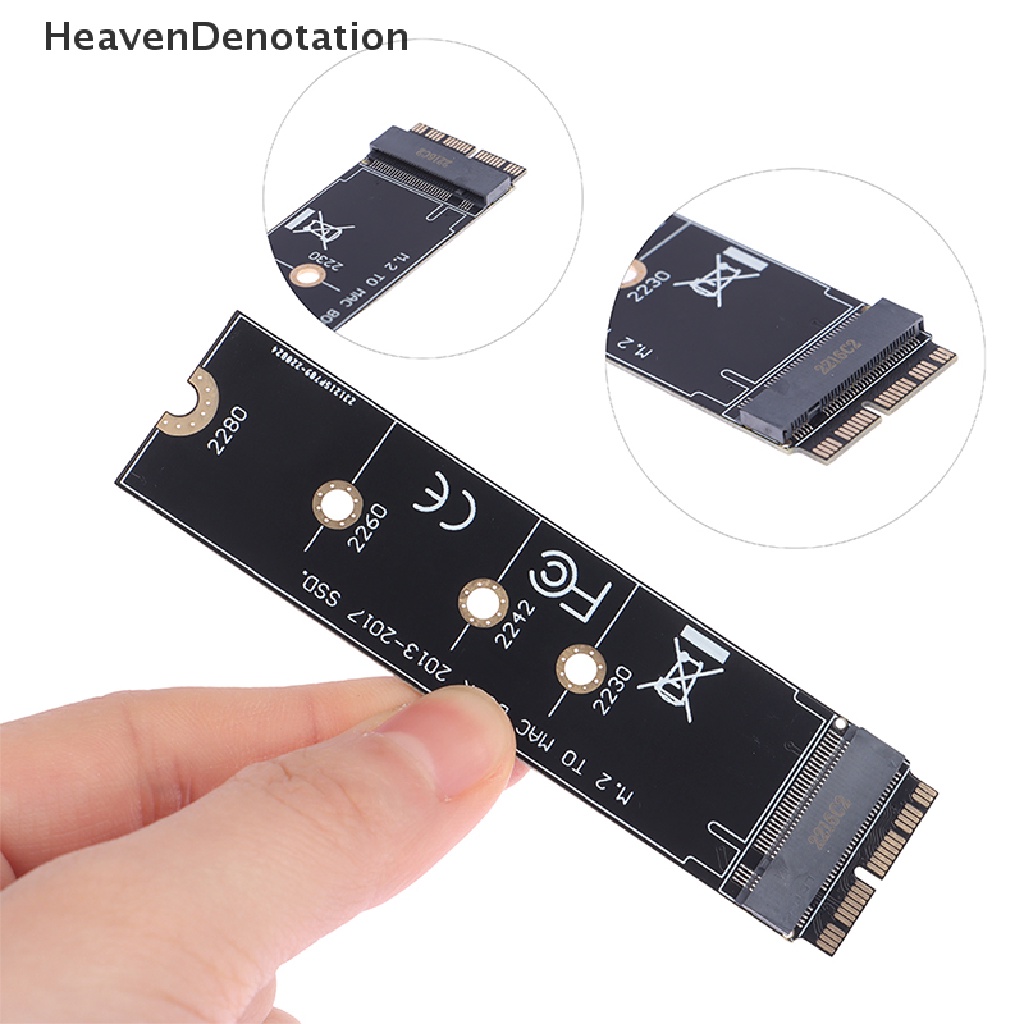 [HeavenDenotation] M2 SSD Adapter M.2 PCIE NVME SSD Converter Card Untuk Apple Macbook Air Pro HDV