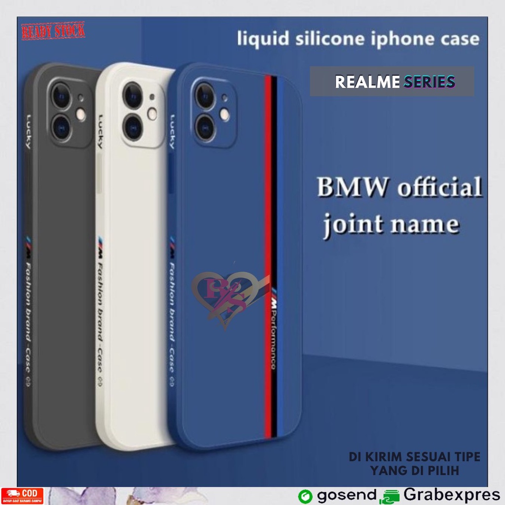 Case BMW Strip Realme 2 2 Pro C12 C15 C21 C25 Narzo 20 30A Softcase Casing TPU Dove With pelindung k
