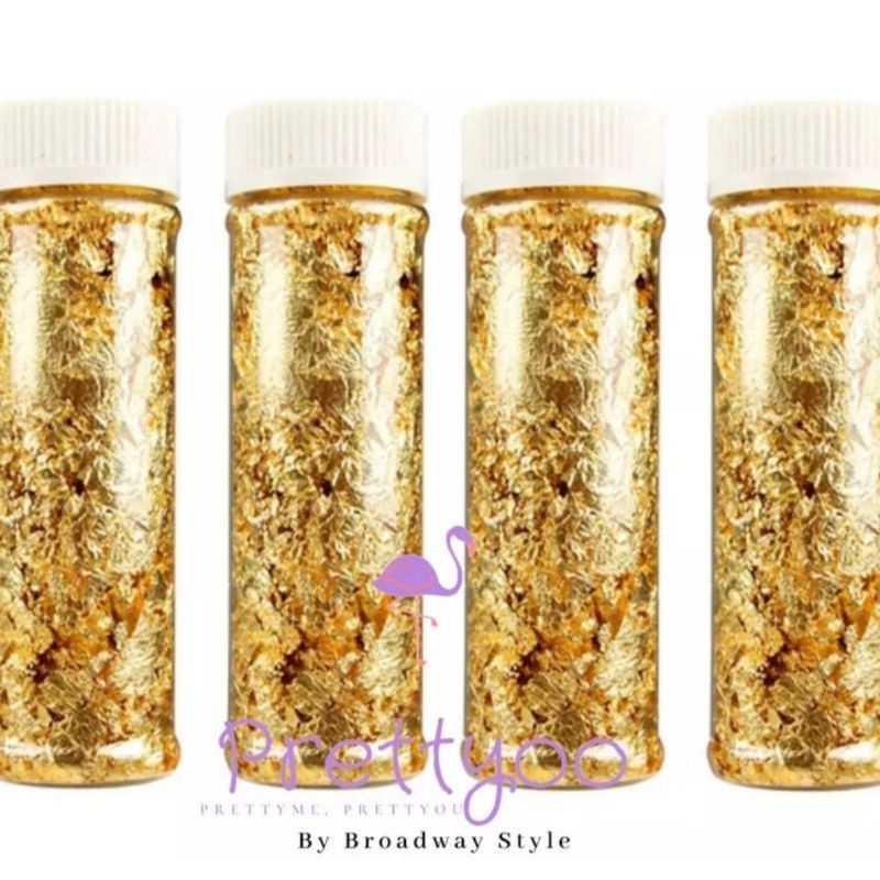Gold Leaf Hiasan Makanan Kue Cake Tidak Untuk Dimakan Foto Shoot hiasan Backdrop Food Photograph Pho