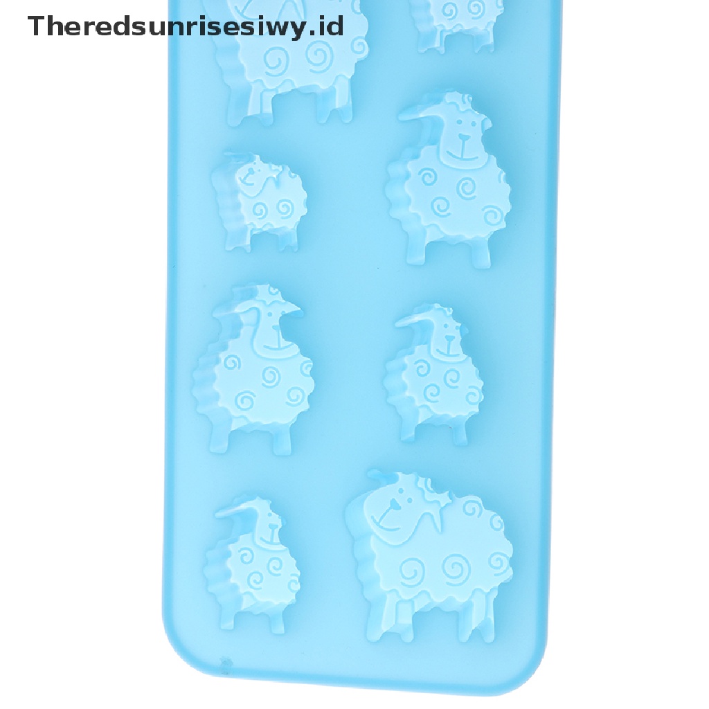 #New# 1pc 8lubang Cetakan Silikon EID Mubarak Ramadhan Hewan Domba DIY Alat Baking~