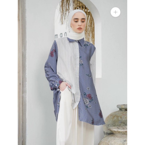 MARSYA TOP BLUE - ALEZA LABEL