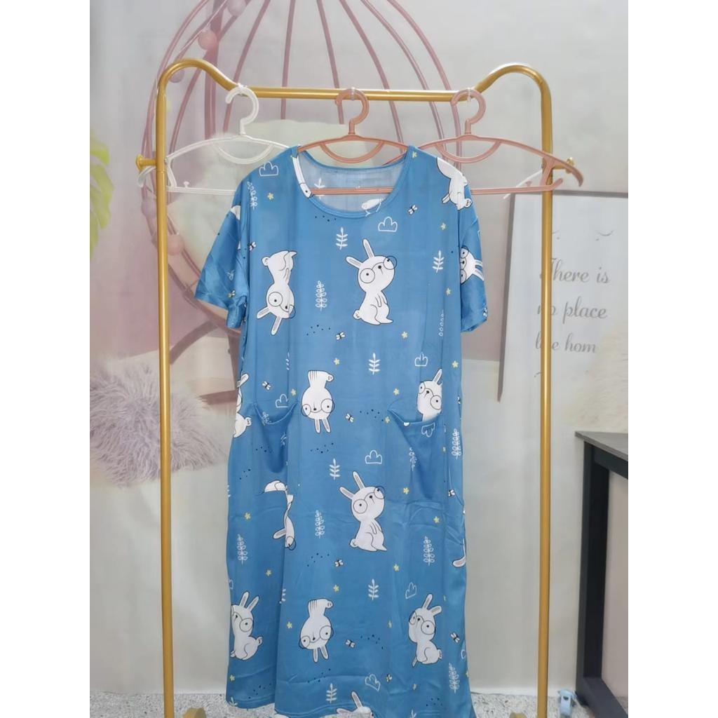 KAWAI BAJU TIDUR DASTER DRESS JUMBO KANTONG LD 120 MURAH IMPORT