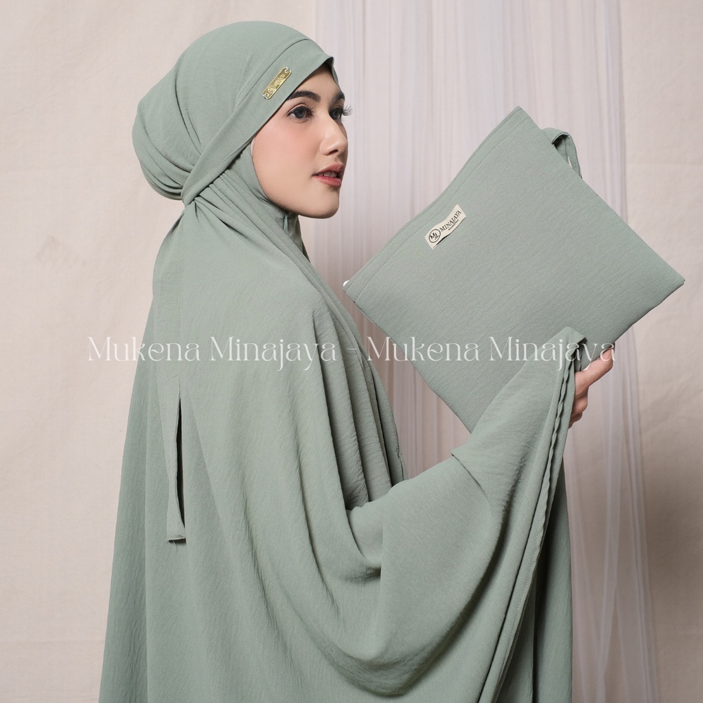 MINAJAYA - Mukena Dewasa 3IN1 Traveling Bahan Crinkle Airflow Premium