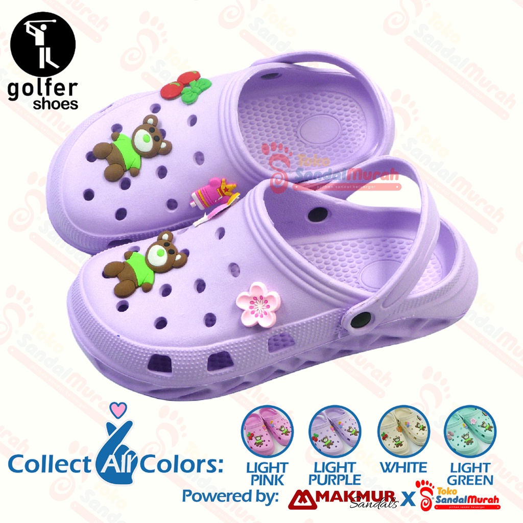 Toko Sendal Murah - Sandal Fuji Anak Uk 30 - 35 . Sandal anak perempuan hak tinggi. Sendal Baim Lucu [Golfer 8055 B]