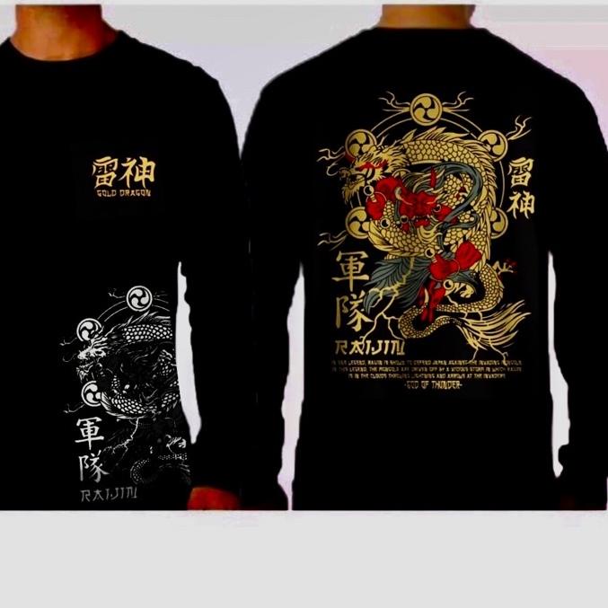 ✭ Sixteenfashion kaos naga emas lengan panjang ➲