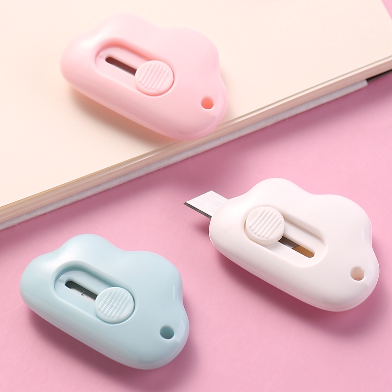 

Ann's Indonesia Pisau Cutter Mini Model Awan Alat Bantu Potong Kertas
