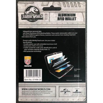 

Dompet Kartu Jurassic World - Alumunium RFID Wallet