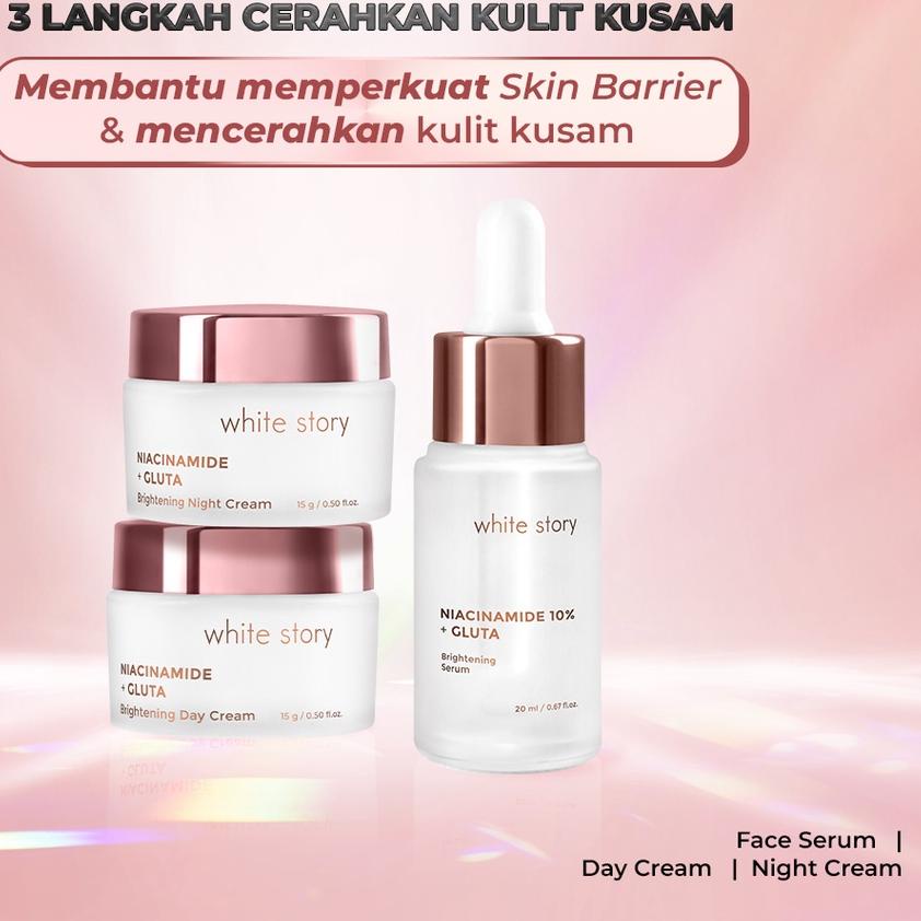 ✫ White Story Paket Brightening Cream & Serum ➧