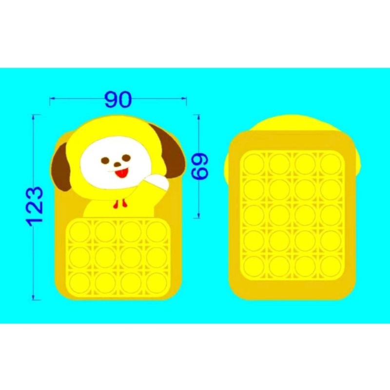 POP IT MINI BT21 (MAKNAE LINE)