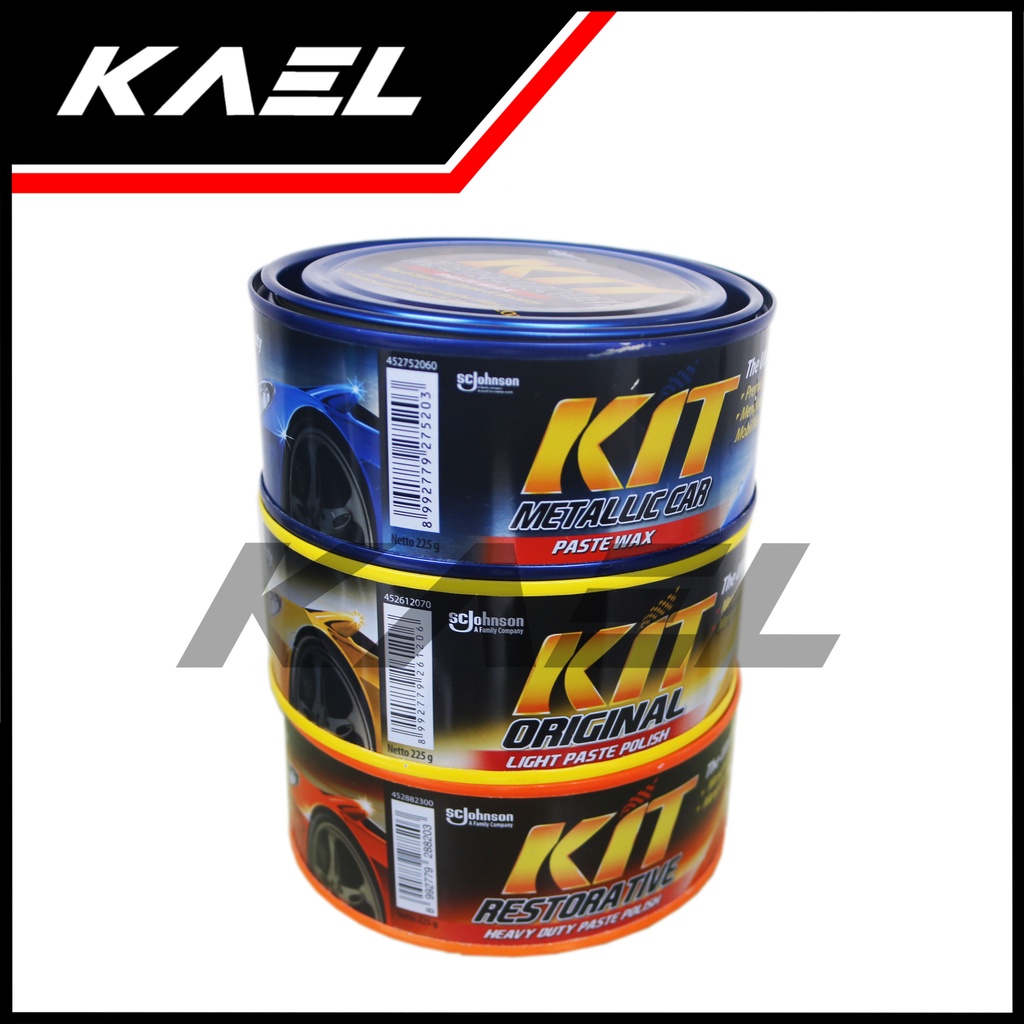 KIT Motor Paste Wax Original Metallic Restorative 60 225 Gram Cairan Pembersih Pengkilap Kilap Mengkilat Penghilang Baret Karat Metalic Restoratif
