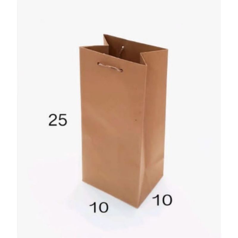 paperbag botol polos P10xL10xT20