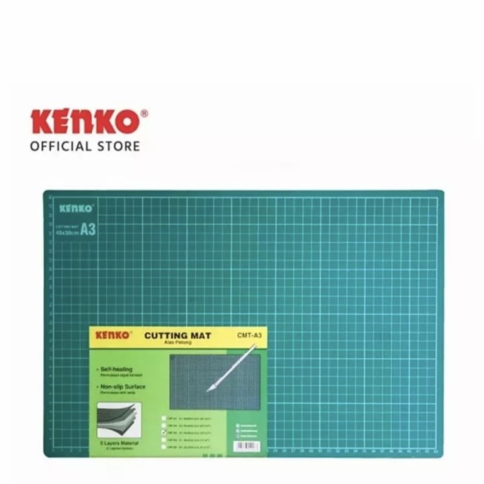 

KENKO Cutting Mat CMT-A3 Cuting Matt A4 Alas Potong Cutter TEBAL MURAH