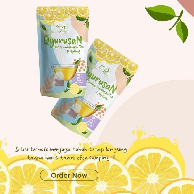

✻ QYURUSAN SLIMING TEA AND IMUN BOOSTER BY RHAJAB ORIGINAL ☟