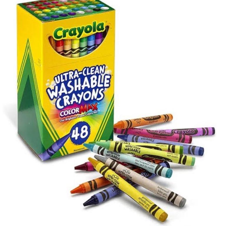 

U38 Crayola Crayons 48 Colors Ultra Clean Washable Crayon Original TREND KEKINIAN ₮