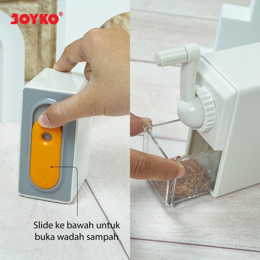 Sharpener Serutan Rautan Pensil Meja Putar Joyko A-157