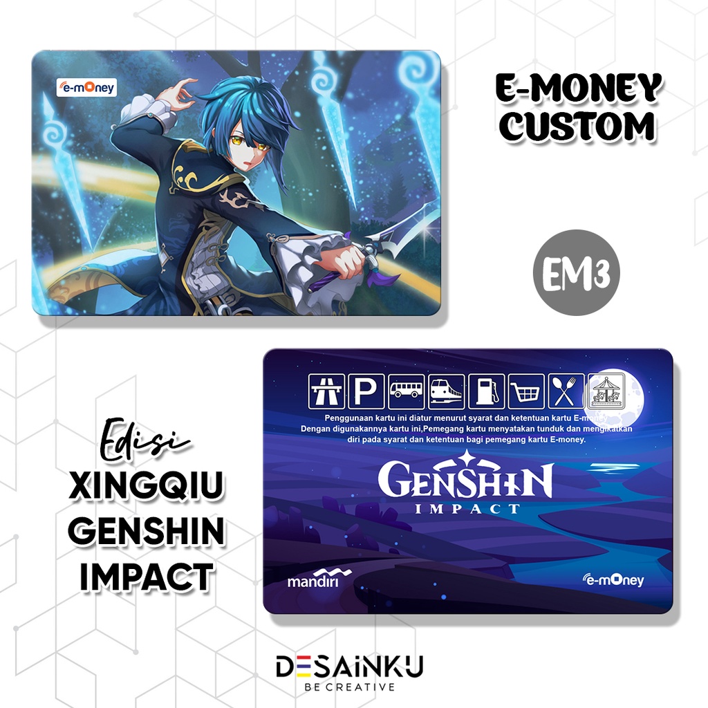 Emoney / Tap Cash / Brizzi / Flazz / Genshin Impact edisi XINGQIU